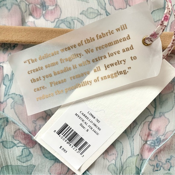 NWT LoveShackFancy Carrillo Asymetric Shirred Dress - Picture 11 of 16